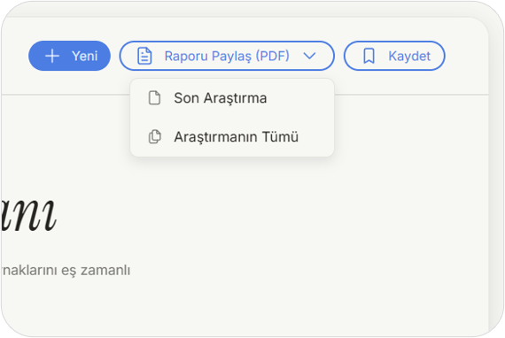Tek Tıkla PDF Raporu Oluşturun